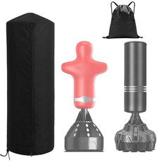 독립형 펀칭백 커버 420D 방수 스탠딩 펀칭백 보호 커버 백팩 보관 가방 포함 독립형 트레이닝 더미 백용 - 높이 177.8cm(70인치) x 지름 71.1cm(28인치, 독립형 펀칭백 커버, 420D 방수 스탠딩 펀칭백 보호