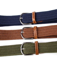 꽈배기 벨트 허리띠 신축성 패션, 라이트브라운