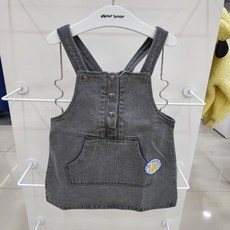 dear baby 紗線吊帶牛仔裙 01P132352