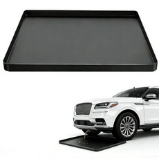 Oil Drip Mat for Under Car 27'' x27'' Silicone Oil Spill Mat for Garage Floor Driveway Oil Drain, Black