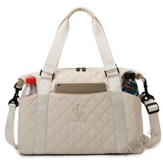 熱賣 乾濕分離手提行李包大容量運動健身包運動包行李袋旅行包旅行袋手提行李包收納袋5LTT, 白色, 1個