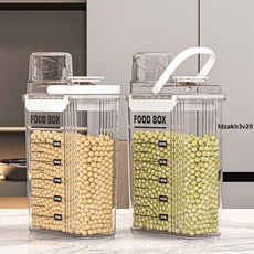 米桶 五谷雜糧收納盒 防蟲防潮廚房儲存罐 食品級密封米桶, 1個, 特大號-3600ml【可裝約4.5斤】,3個裝