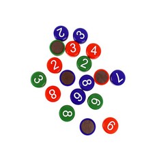 착한장터 숫자 자석 1-10 냉장고자석숫자, 초록