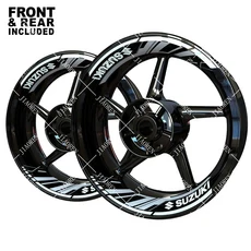 비닐 스즈키 휠 스티커 로고 오토바이 림 데칼 세트 GSXR 600 750 BANDIT, 03 7