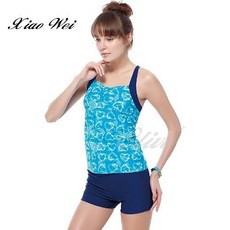 小薇的店 MIT台灣製沙兒斯品牌【俏麗愛心圖騰】時尚兩件式泳裝 特價590元 (M-3L)