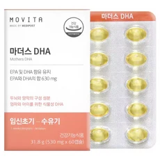 메디포스트 모비타 마더스 DHA 월분 (60캡슐) 오메가3 임신 준비 임산부 수유부 필수 영양제, 1개