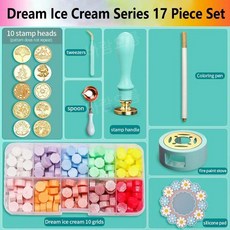 카드 봉인 스탬프 왁스 세트 결혼 초대장 헤드 10개, 1개, 18