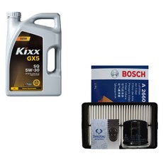 티볼리 1.6 가솔린 킥스 GX5 5W30 4L 엔진오일 필터 세트 40025-2660