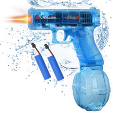 퍼니버스 파워샷 전동 물총 자동 대용량 라이트버스트 미니, 1개, 네온 블루