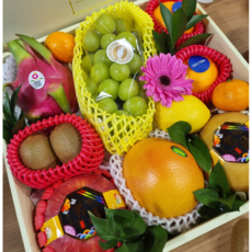 [백화점납품] 프리미엄 과일선물세트 설선물 보자기서비스, 1세트