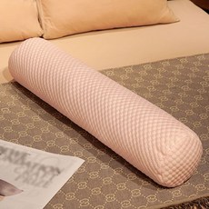 죽부인 냉감 긴 여름 시원한 쿨링 대형베개, 아이스 실크 콩 라이트 핑크