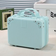 제조 업체 도매 가방 14inch 가방 패션 화장품 가방 보관 상자 고가 선물 상자, 14 인치 [비밀번호 잠금 없음] 길이 30 * 너비, 하늘색