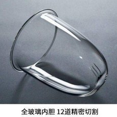 加厚玻璃壺蓋 透明過濾水壺蓋 花茶壺蓋 功夫茶具蓋, 1個, 加厚壺500ML內膽只有內膽