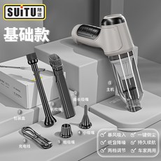 和之潮 車載無線吸塵器多功能強力吹吸家用小型抽氣手持式大功率吹塵器, 基礎款灰白色*Usb充電插口*12000Pa*2節*2000Mah（吹吸二合一吸塵器）, 樣式