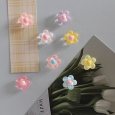 투명꽃 8P set 냉장고 현관문 인테리어 자석 작지만 강력한 귀여운 마그넷, 투명꽃 8pcs세트 자석