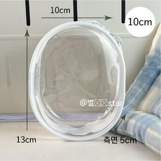 10cm15cm20cm 솜인형 투명 가방 PVC 덕질 이타, 10cm 흰색 가방