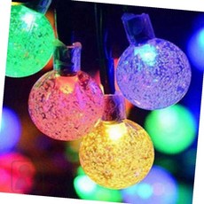 바래스 장식용 조명 가랜드전구 스노우볼 20구 3M 컬러 벽장식전구