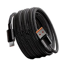 INFOPRISM / C타입 고속충전 데이터 전송 USB케이블 롱케이블 긴케이블 충전선 3m 5m, 1개, 블랙