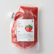 동화속딸기 국산 자일로스 수제 프리미엄 딸기청, 1개, 1개입, 500g