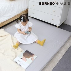 보루네오 엘리브 슈티 3단 접이식 토퍼 매트리스 퀸 mb065, 네이비, 50mm