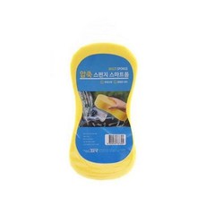 [2개묶음] 스펀지 스마트폼 워시 미트 폼 패드 블럭 세차 압축 셀프세차 세차용품세트 rc0*2138Rq