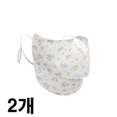 인콘트로 아사 자외선차단 2단 스포츠마스크 골프마스크, 로즈하늘색, 2개