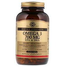 SOLGAR 雙重OMEGA 3軟膠囊 700mg, 120顆, 1罐
