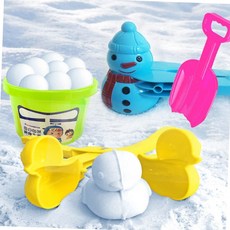 눈오리 눈사람 만들기 스노우볼 메이커 5종 세트 모래놀이 겸용 눈놀이세트 스노커 눈사람집게