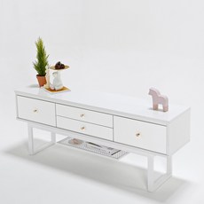 레즐리 높은 2단 거실장 TV 다이 1450 NP24031, 마블_24031, 마블_24031
