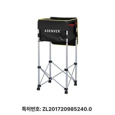 테니스공 카트 접이식 이동형 볼박스 테니스장 실내 훈련, 1개, 블랙