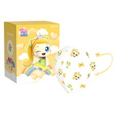 브리드케어 캐치티니핑 S4 키즈 마스크 소형 L, 25매, 1개, 새콤핑마스크