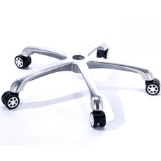 다리 회전발 의자오발 교체용 부품 자재 스툴 바퀴, 알루미늄 지름 24cm 보강 트