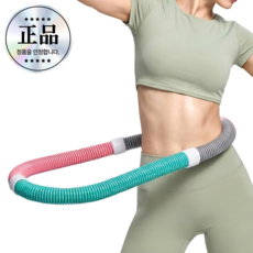 아노이 고탄성 뱃살 자극 무소음 스프링 훌라후프, 1개, 믹스 파스텔, 1.2kg