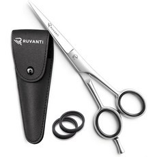 RUVANTI 미용가위 커트가위 헤어커트 루반티 헤어 커팅 가위 - 살롱 및 가정용 전문 이발사 인체공학적 그립이 있는 샤프 스테인리스 스틸 6.5인치 오른손잡이용