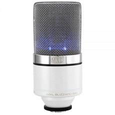 MXL 팟캐스트 노래 홈 스튜디오 녹음 게임 및 스트리밍용 990 콘덴서 마이크 | 블루 LED 조명 | XLR | 대형 다이어프램 블리자드 467631
