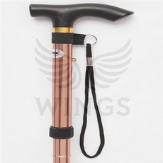 님아 브론즈 접이식 노인지팡이 할아버지지팡이, 1개