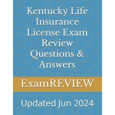 (영문도서) Kentucky Life Insurance License Exam Review Questions & Answers Paperback, Independently Published, English, 9798328231565