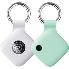 YWXTW 4개 세트 실리콘 케이스 타일 메이트 2024 2022 추적기 홀더 키체인 포함 분실 방지 부드럽고 안전한 보호 커버 키 가방 고양이 강아지 목걸이 태그 검정+검정+, White+Mint