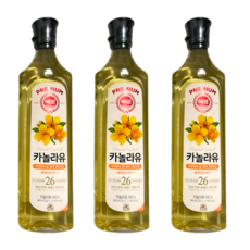사조 해표 카놀라유, 3개, 900ml
