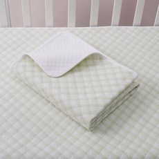 嬰兒純棉隔尿墊可洗防水透氣寶寶防尿墊幼兒童護理墊姨媽期生理墊, 1個, 綠色方格