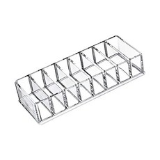 화장품정리함 아크릴 8칸 투명 데스크탑 매니큐어 보관함