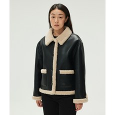 LEE 우먼 무스탕 블랙