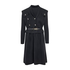 [백화점매장출고] JJ지고트 더블버튼 니트 플레어 원피스 GPBN1OP411