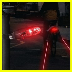 [쎈사] 자전거후미등 LED안전등 자전거레이저 자전거라이트 후미등라이트, 검정(AAAx2알), 1개