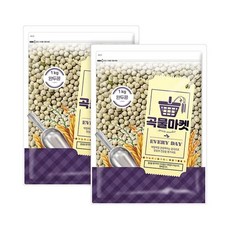 곡물마켓 완두콩 1kg x 2, 2개
