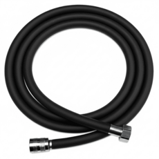 하우스팡 실리콘 꼬임방지 물때방지 샤워호스, 블랙, 2m