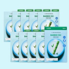 브링그린 프레시마스크 대나무히알루, 10개, 1개입