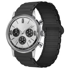 Lamshaw Timex 말린 밴드 18mm 20mm 22mm 24mm 실리콘 스포츠 스트랩 교체용 시계 우븐 루프 디자인 익스페디션 스카우트 말린 위켄더 워터버, 블랙