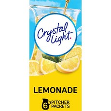 Crystal Light 레모네이드 음료 믹스 6개 피처 패킷, 1개, 1g