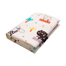 JoyBaby 隔尿墊 防尿墊 印花透氣三層防水新生兒寶寶尿布墊 防尿床墊 生理墊 看護墊, 動物園, 1個